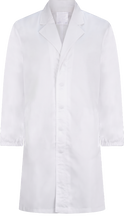 FOOD INDUSTRY COATS WITH ELASTIC CUFFS - WHITE - WITHOUT POCKETS